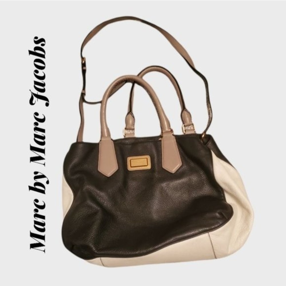 Marc By Marc Jacobs Color Block Leather Handbag -… - image 1